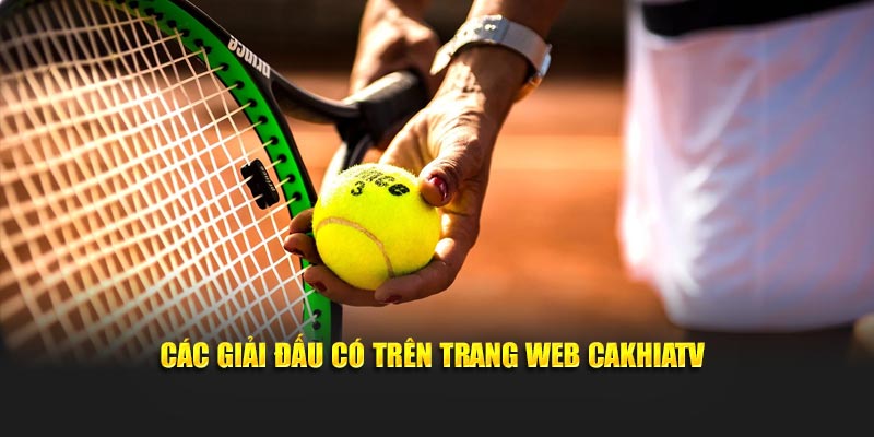 Các giải đấu có trên trang web CakhiaTV